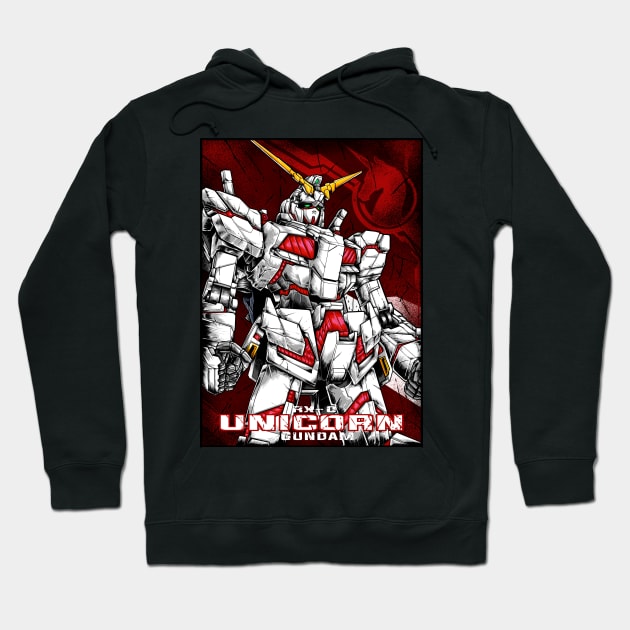 RX-0 Unicorn Gundam Hoodie by WahyudiArtwork